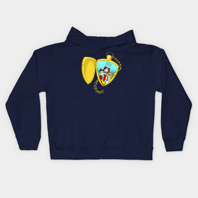 Phoenix Wright's New Locket Kids Hoodie by LunaHarker